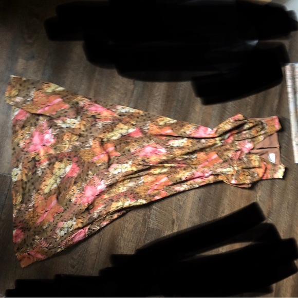 vintage adrianna papell silk dress - Picture 3 of 8